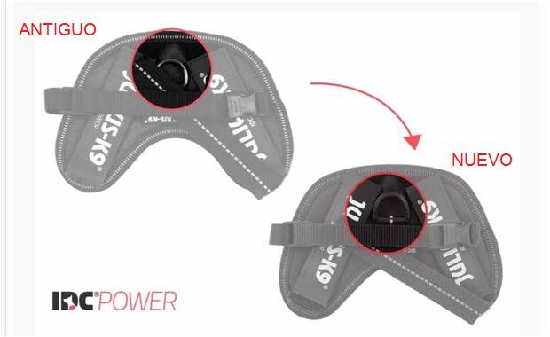 Arn&eacute;s para perros Julius K9 IDC rosa con flores, , large Imagen numero 3